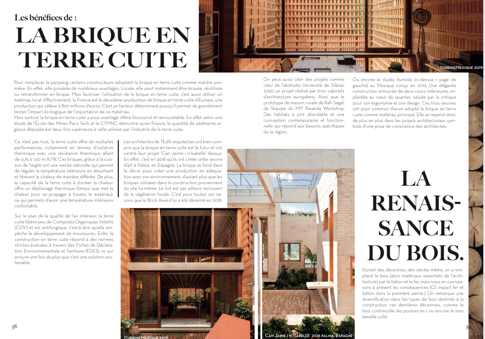 Carnet de tendance sur l'Architecture